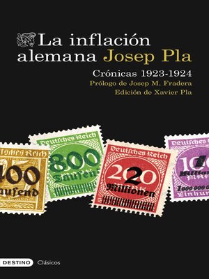 cover image of La inflación alemana. Crónicas 1923-1924